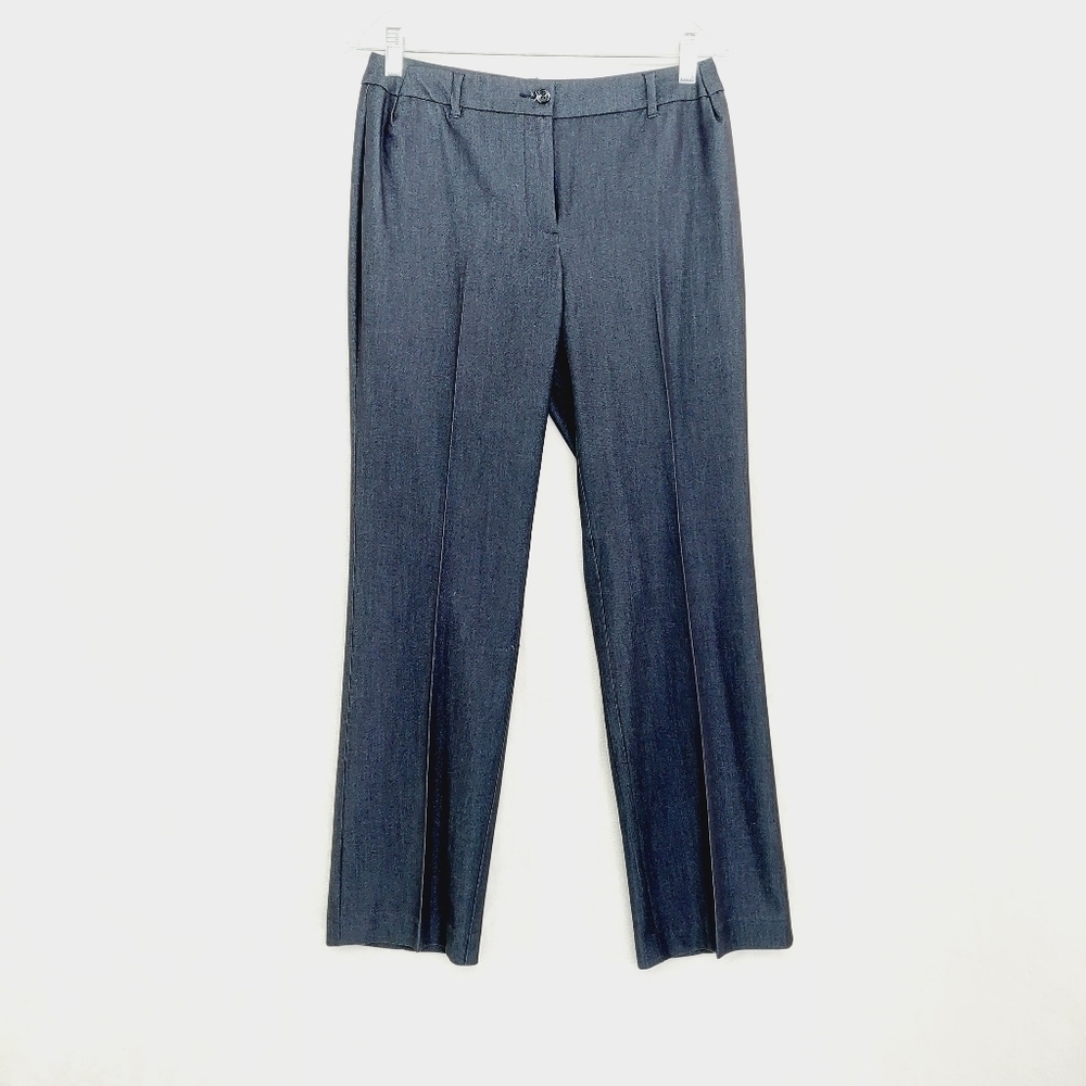 Classic Women's Straight-Leg Dress Pants in Dark Gray